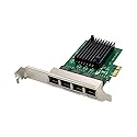 X-MEDIA XM-NA3840 PCI-E 4-Port Quad 10/100/1000Mbps Gigabit Ethernet PCI Express (PCIe x1) Server Network Adapter Card | Realtek RTL8111F Chipset |