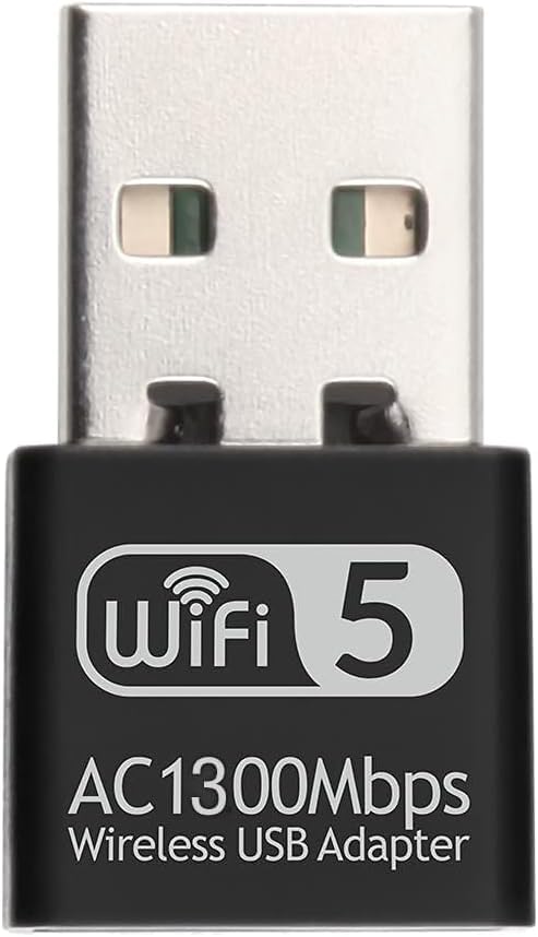 SGElectronix 1300Mbps USB WiFi Adapter for PC, AC1300M USB WiFi Dongle 802.11ac Mini Wireless Network Adapter with Dual Band 2.4GHz/5Ghz for Desktop