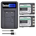 Tectra 2-Pack NB-2L NB-2LH Battery + Rapid LCD Display USB Charger for Canon PowerShot G7 G9 S30 S40 S45 S50 S60 S70 S80 DC410 DC420 VIXIA HF R10 HF