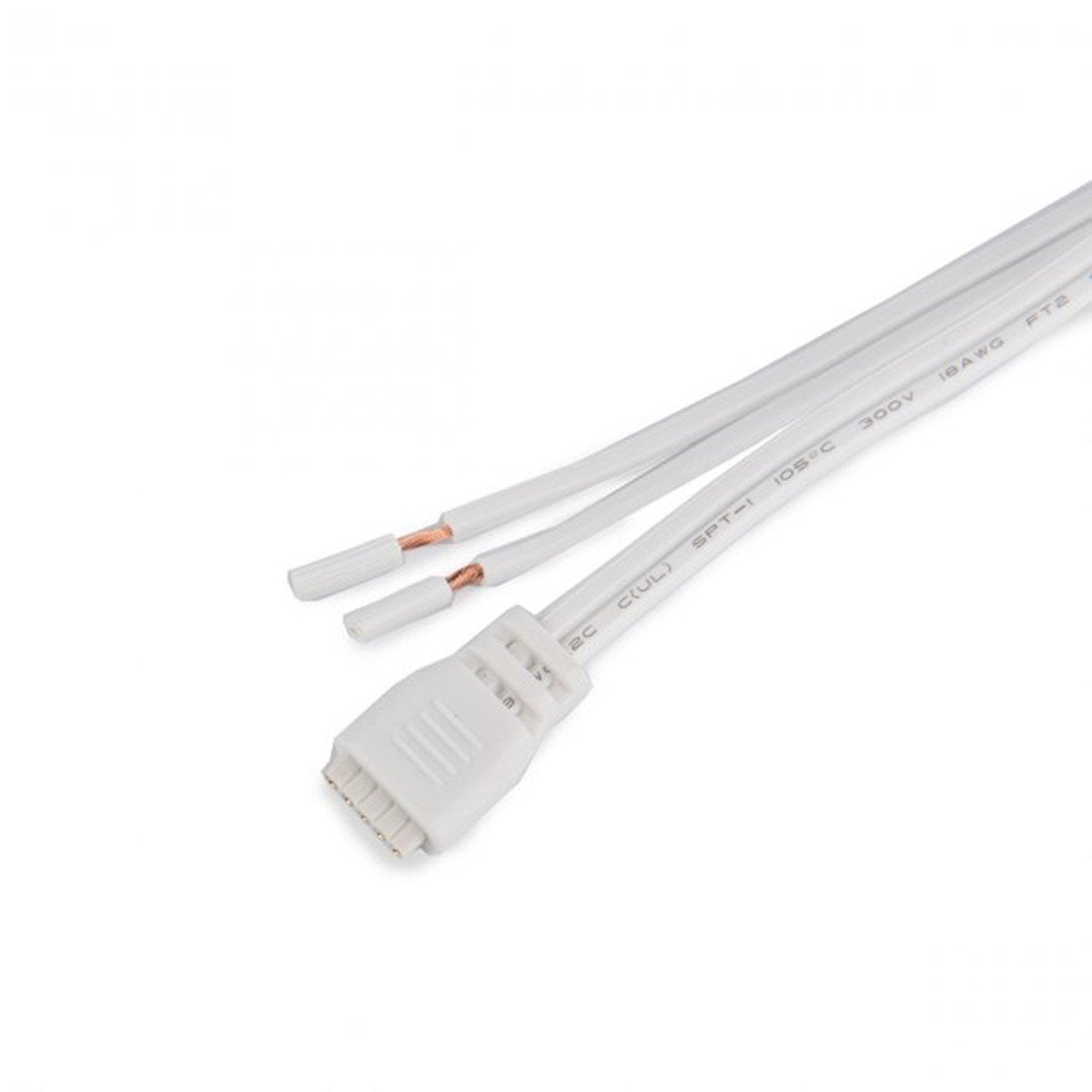 WAC Lighting LED-TC-WEXT-144-WT Invisiled 12' Wall Rated Lead Wire for Invisiled 16 Guage 24V in WhiteWhite