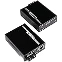 A Pair 2 Pack Multi-Mode Dual SC Fiber Gigabit Fast Ethernet Media Converter, Mini 1x 10/100/1000Base-T RJ45 to 1000Base-SC Slot Converter