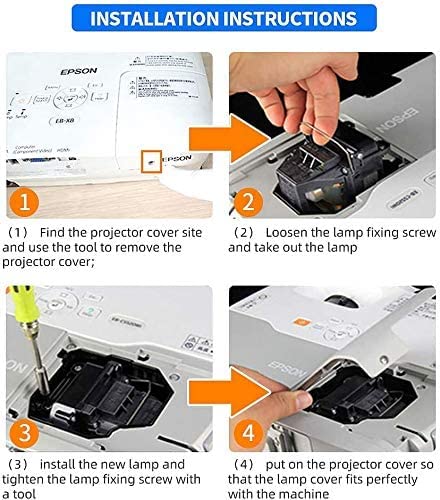 Amazing Lamps LP88 Replacement Projector Lamp for Elplp88 Epson Powerlite Home Cinema 2040 1040 2045 740HD 640 EX3240 EX7240 EX9200 EX5250 EX5240
