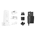 GTOMNI StarLink Ethernet Adapter & Router Mount, Starlink Internet Kit Satellite ABS Brackets Mounting Kit for Star Link Ethernet Adapter, Space