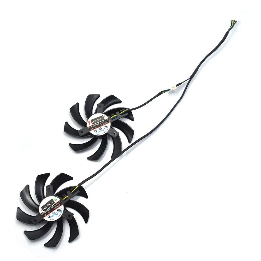 inRobert FD7010H12S 85mm Dual-X Fan for Sapphire HD7950 R9 270X 280X HD7870 HD7950 HD7850 HD6850 PNY NVIDIA GTX 1070 Graphics Card Cooling Fan