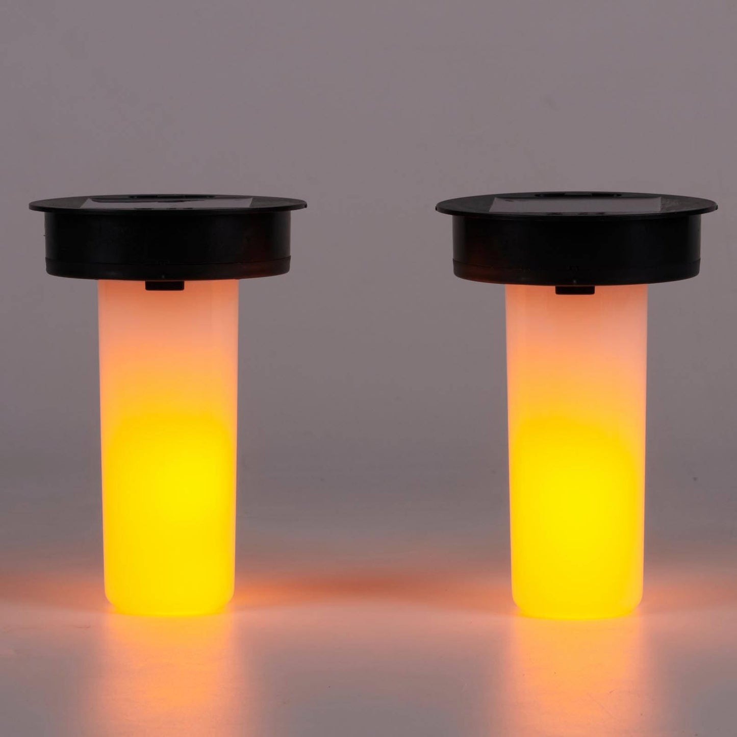 Solar-Lantern Waterproof Flame-Lights Replacement Top - Solar Outdoor Flame Atmosphere Decorative Candle Lighting for Garden Patio Camping Halloween
