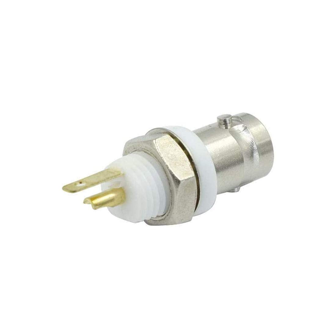 bnafes BNC Chassis Panel Mount Socket Female Jack Solder Type Connectors Adapter - (10 Pcs)