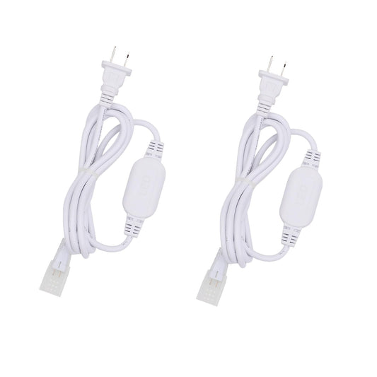 BENLUN 2 Pcs AC 110V LED Light Plug only for High Voltage 13mm X 6mm 480LEDs/M 65.6FT COB LED Strip Lights
