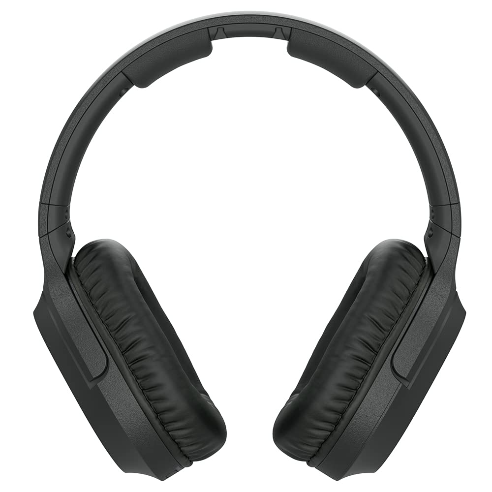 Sony WH-RF400 Wireless Home Theater Headphones Black Bundle with Tech Smart USA Audio Entertainment Essentials Bundle and 1 YR CPS Enhanced…