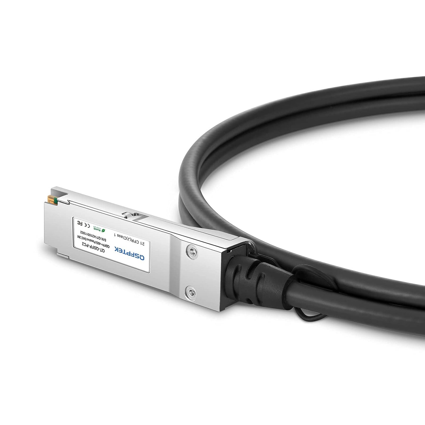 40G QSFP DAC Cable, 2M (7ft) 40GBASE-CR4 Passive Direct Attach Copper Twinax Cable, QSFP+ to QSFP+ Network Transceiver Compatible with Cisco