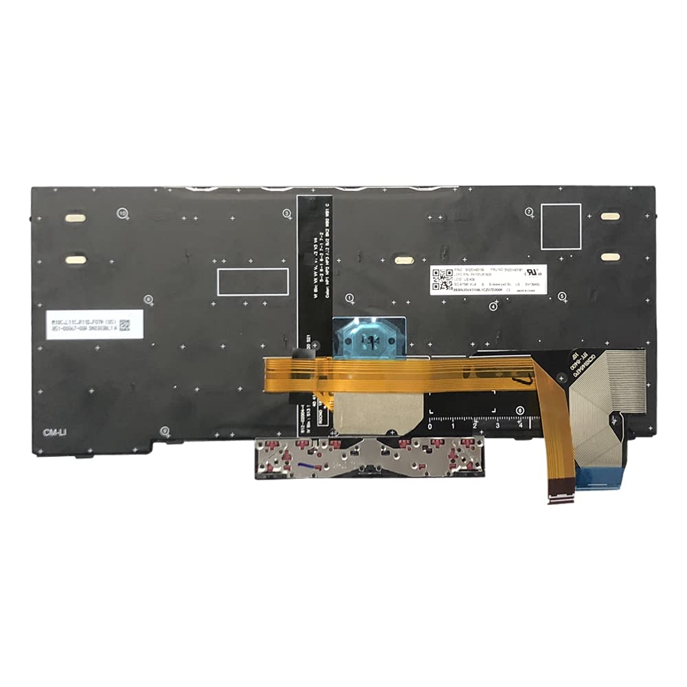 Huasheng Suda Replacement for Lenovo Thinkpad X13 X13YOGA Type 20T2 20T3 Type 20UF 20UG 5N20V43181 US with Backlight Keyboard 5N20V43037