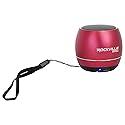 Rockville RPB2-RED 5W Portable Bluetooth Speaker, TWS Wireless Stereo Link, Built-in Mic, SD Slot, Selfie Remote, Aluminum Design