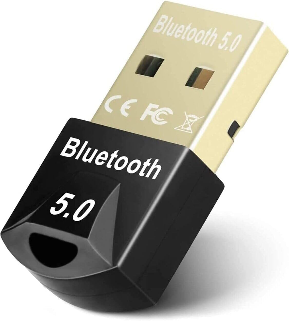 Bluetooth USB Dongle Stick, Bluetooth Adapter 5.0 Receiver Audio Aux Transmitter Wireless USB Receiver for Keyboard, PC, Mobile