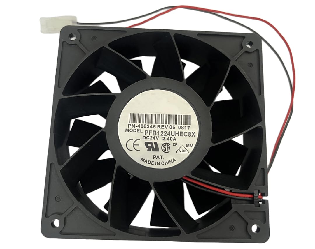 PFB1224UHEC8X Inverter Cooling Fan PFB1224UHEC8X DC24V 2.40A 12CM 12038 2-Wire Cooling Fan