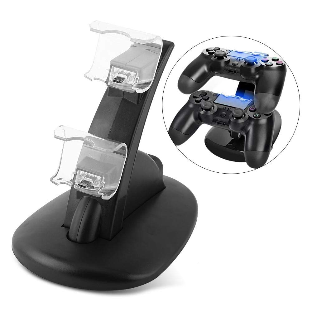 Yoidesu Controller Charger Station,Controller USB Charging Station Dock for with USB Charging Cable,Fast Charging Station for/Slim/with Blue LED