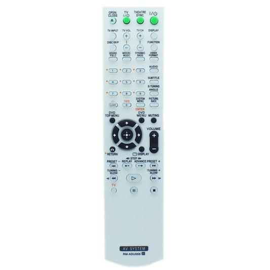 RM-ADU005 Remote Control Replacement for Sony DVD Home Theater System DAV-DZ20 HCD-DZ20 DAV-DZ230 HCD-DZ230 DAV-DZ630 HCD-DZ630 DAV-HDX265 HCD-HDX265