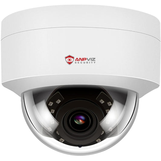 Anpviz 4MP PoE IP Dome Camera with Microphone/Audio, IP Security Camera Outdoor Indoor, 98ft Night Vision, IP66 Waterproof, 2.8mm Wide Angle Lens