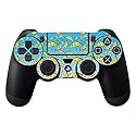 MightySkins Skin Compatible with Sony PS4 Controller - Raining Pizza | Protective, Durable, and Unique Vinyl Decal wrap Cover | Easy to Apply, Remove