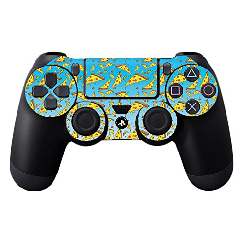 MightySkins Skin Compatible with Sony PS4 Controller - Raining Pizza | Protective, Durable, and Unique Vinyl Decal wrap Cover | Easy to Apply, Remove