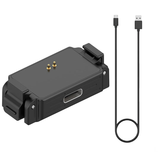 BLIKEJIN Charging Quick Release Adapter Base with Type C Port for DJI Osmo Nano, Dual-Direction Magnetic Mount with 1/4 Screw (1 USB-A to USB-C Cable)