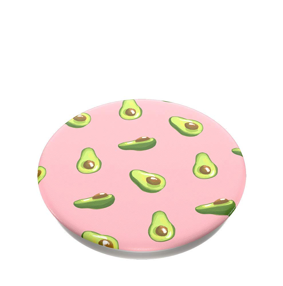 PopSockets: PopGrip Expanding Stand and Grip with a Swappable Top for Phones & Tablets - Avocados Pink
