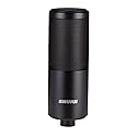Shure SM4-K Studio Condenser Microphone - XLR Mic for Home Studio Recording, Vocals & Instruments with Mix-Ready Sound & All-Metal Construction, Black