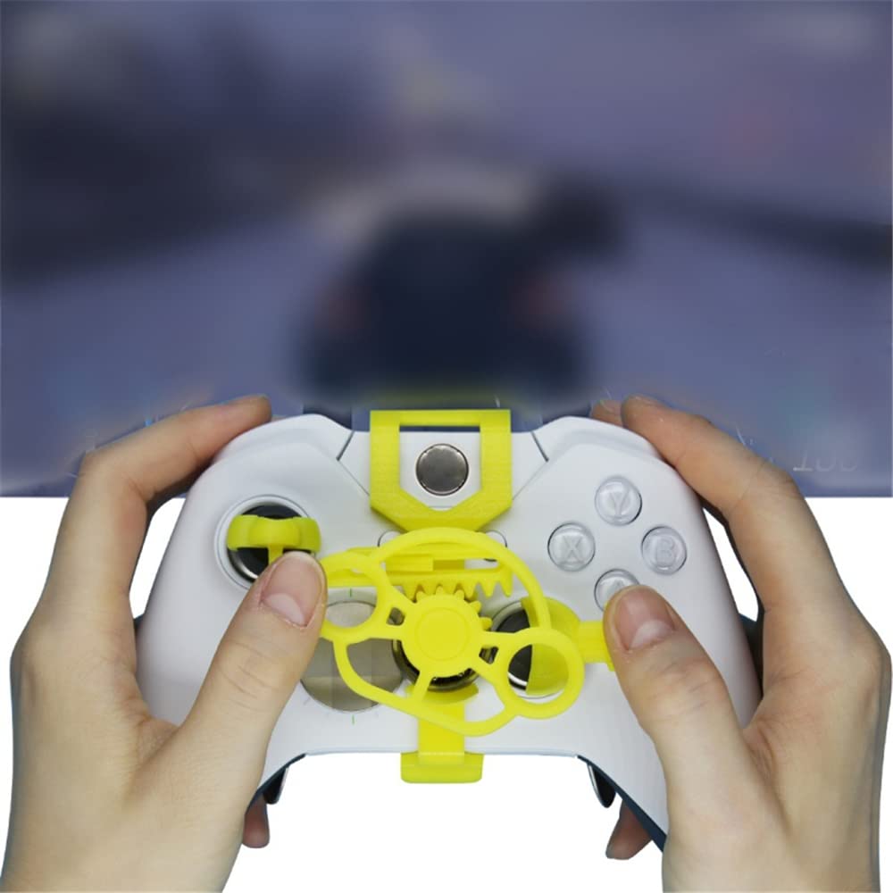 Game Controller Mini Steering Wheel Gaming Racing Wheel Simulation driver Plug-in For Xboxone/X/S/Elite Racing Game Accessories (Silver)