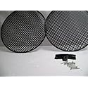 ZXPC (2) Two 18" Metal Mesh Speaker Grill w/Mesh Speaker Clamps & Screws