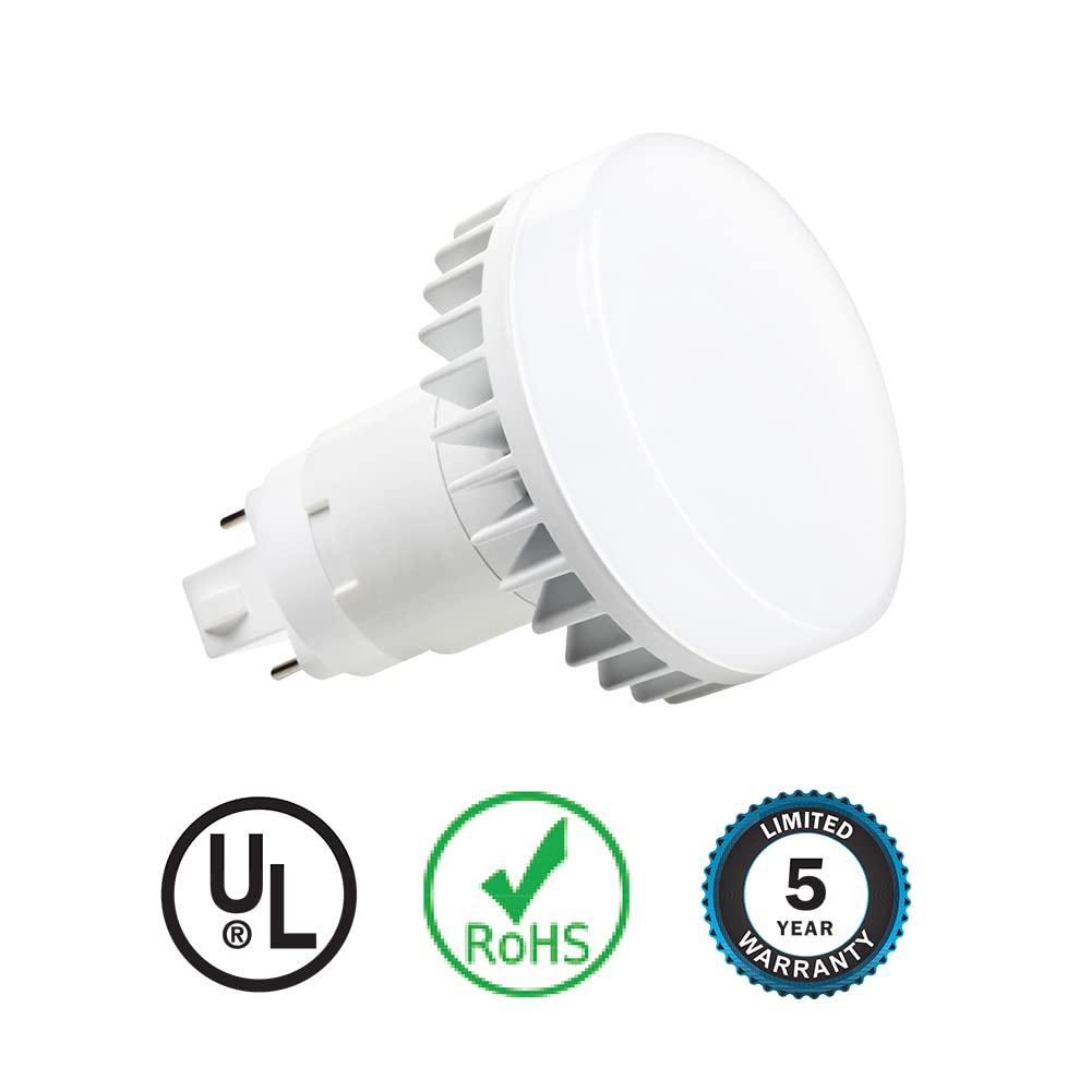 Euri Lighting EPL-2140Hv Non-Dim Hybrid (A+B) LED Vertical PL, G24Q, 12W (26W Equal) 1100lm, Bright White (4000K), 80 CRI, AC120-277V, 140° Angle,5YR
