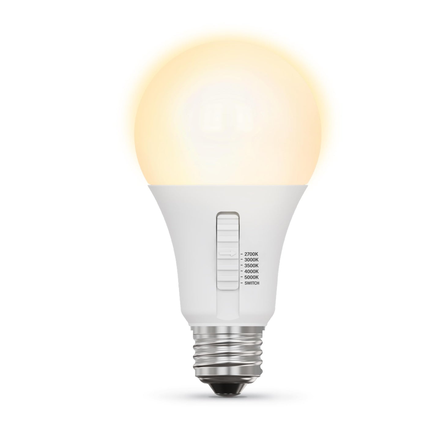 Feit Electric A21 100W LED Light Bulb, 100W Equivalent, Dimmable, Color Selectable 6-Way, 5CCT, E26 Medium Base, 90CRI, 1600 Lumens, 22-Year Life