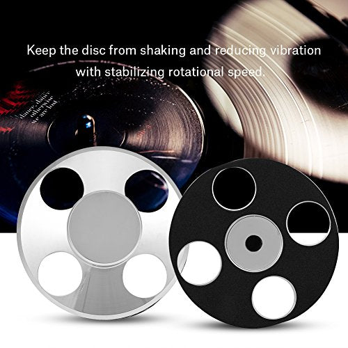 Records Albums, Record Clamp for, Record Weight Clamp, Audio Turntable Metal Disc Stabilizer Disc Stabilizer Clamp for Record Player,Sliver