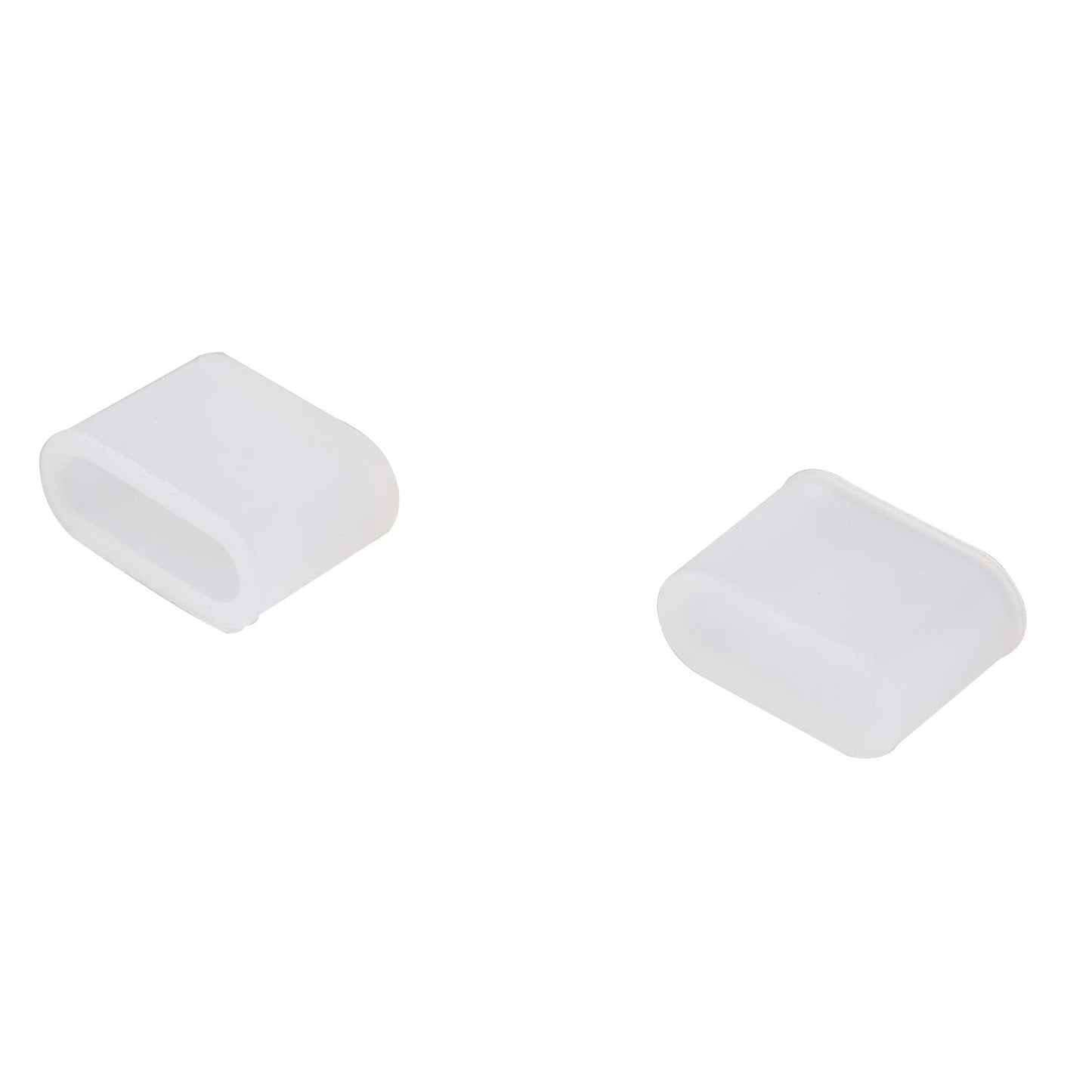 Futheda 10PCS Silicone USB 3.1 Type C Male Interface Port Plug Cover Stopper Anti Dust Cap Protector - Clear