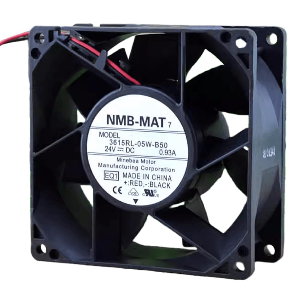 3615RL-05W-B50 24V 0.93A 92MM Fan - 9238 9CM 2-Wire Cooling Fan