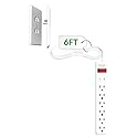 Sleek Socket Original & Patented Ultra-Thin Outlet Concealer with Cord Concealer Kit, Flat Extension Cord with Multi Outlets Surge Protector Power