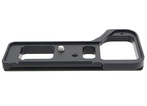 HITHUT Hand Grip Extension Quick Release Metal Base Plate Compatible with Sony A7IV A7RIV A9II Camera with 1/4" Screw and Hex Wrench Black