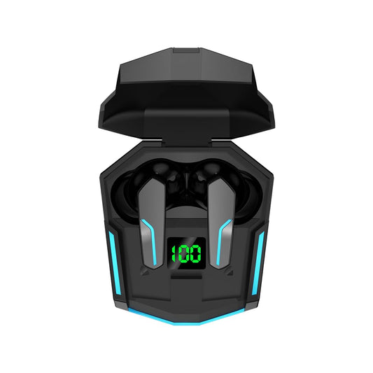 MyJoy Cool Wireless Earbuds, Wireless Gaming Earbuds, Bluetooth Gaming, Noise Cancelling Ear Buds, Noise Cancelling Earphones for Gamers, Black