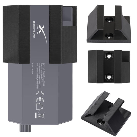 Fanrte for Starlink Router Ethernet Adapter Wall Mount,Starlink Internet Adapter Wall Brackets Mounting Kit for Star Link Ethernet Adap-TER, Space