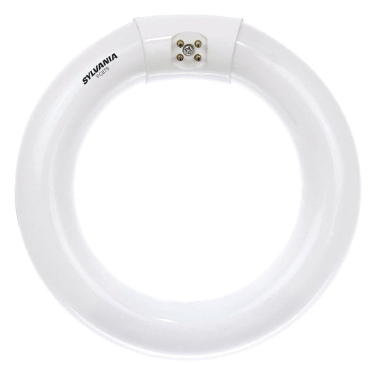(2 Pack) Sylvania 23537 Bright White/Warm White Premium Circline Fluorescent T9 Circle 8 inch Diameter, 22 watts, 3000K, 1100 lumens, 80 CRI