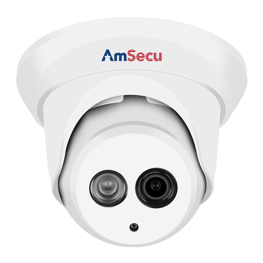 UltraHD 4K (8MP) 2.8mm Turret PoE IP Security Camera, Day/Night, IR, H.265
