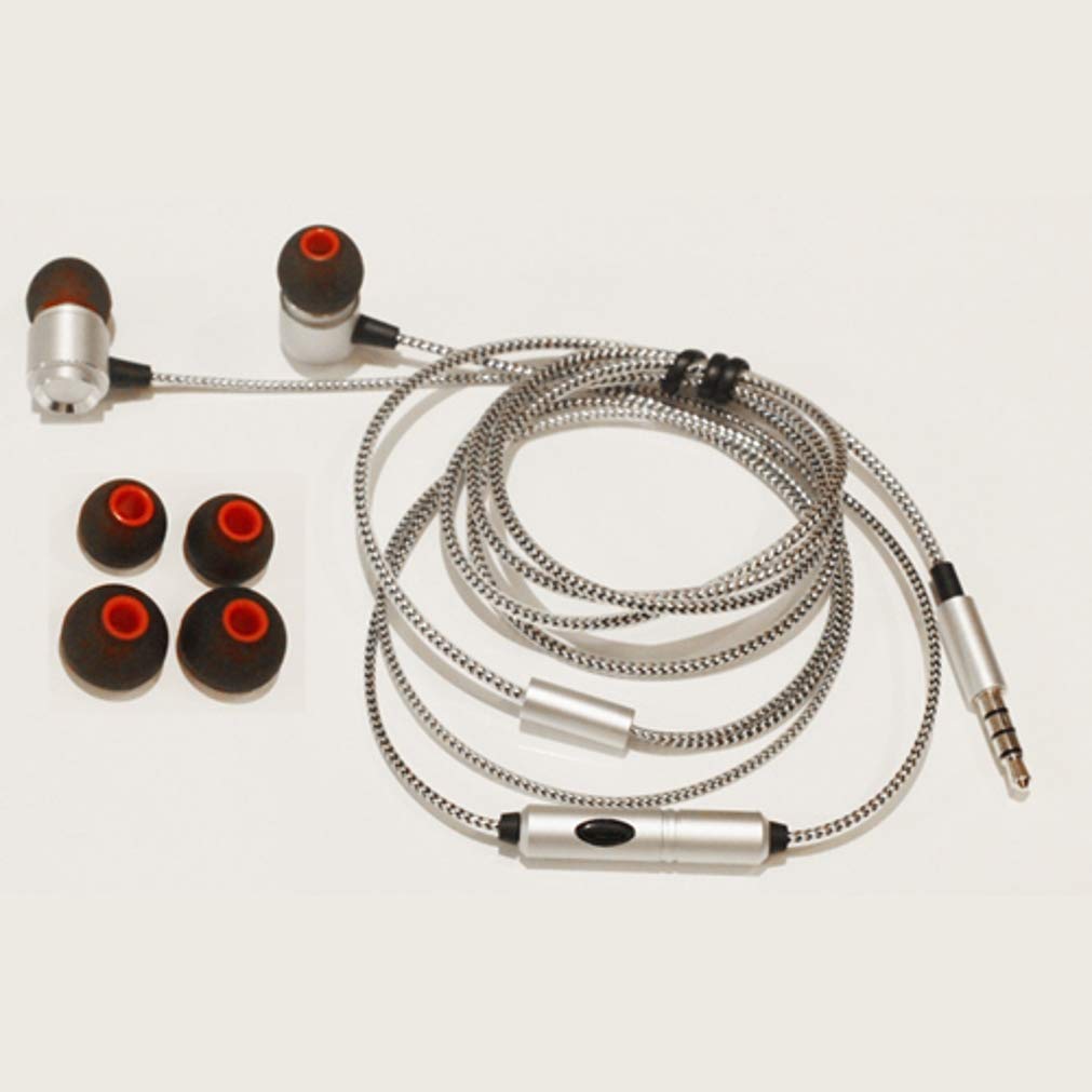 Hi-Fi Sound Wired Earphones for Galaxy A01 A10e A11 A21 A20 A50 A51 A71 - Headphones Handsfree Mic Headset Metal Earbuds Compatible with Samsung…
