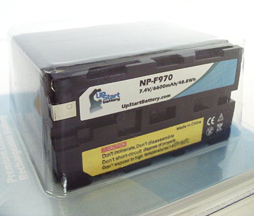 Upstart Battery NP-F970 Replacement Battery for Sony Digital Camcorders (6600mAh, 7.4V, Lithium-Ion)