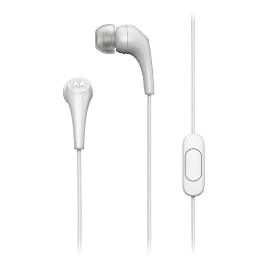 Motorola Wired Earbuds with Microphone - Earbuds 2-S Corded in-Ear Headphones, Control Button for Calls/Music, Comfortable Lightweight Silicone Ear…