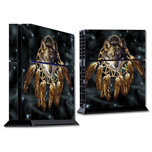 MightySkins Skin Compatible with Sony PS4 Console - Wolf Dreams | Protective, Durable, and Unique Vinyl Decal wrap Cover | Easy to Apply, Remove,
