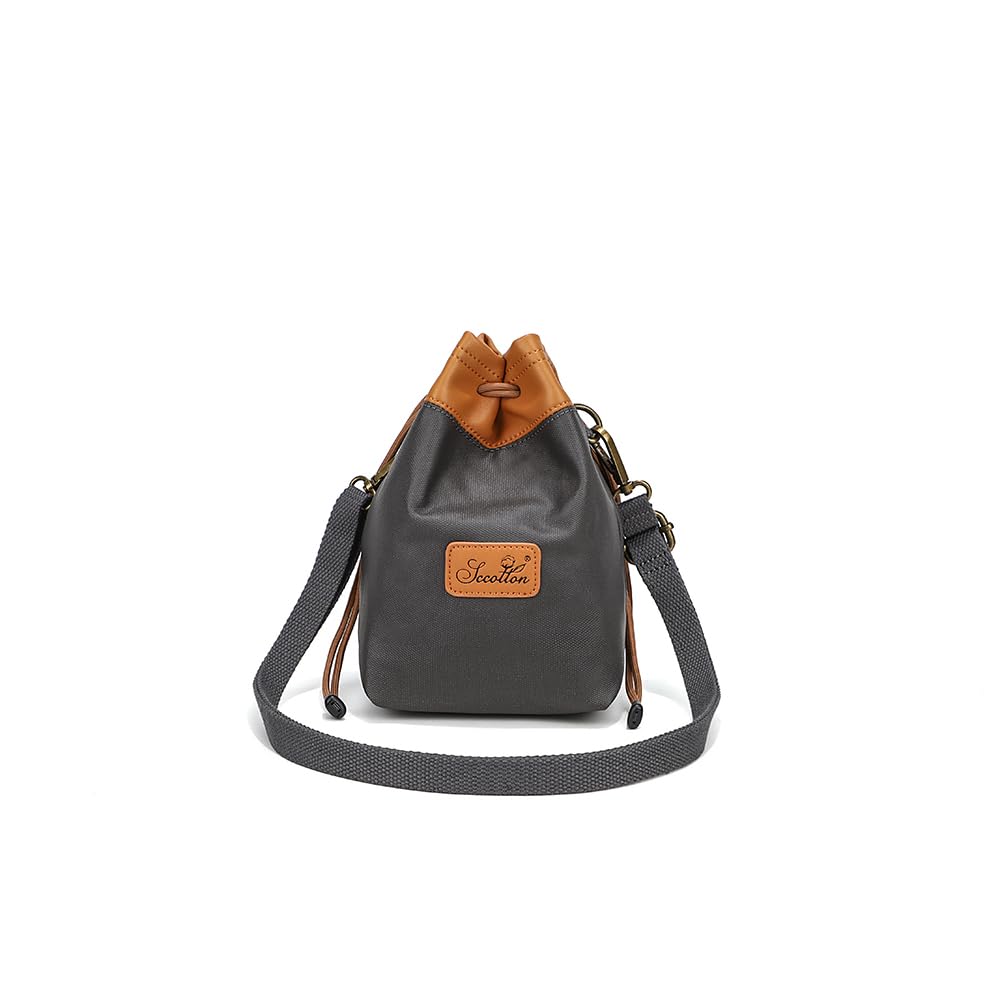 Canvas Camera Bag Lens Case Waterproof for SLR DSLR Compatible with Nikon/Canon/Sony/OLYMPUS/Fujifilm/Sony/Panasonic/Pentax/Samsung