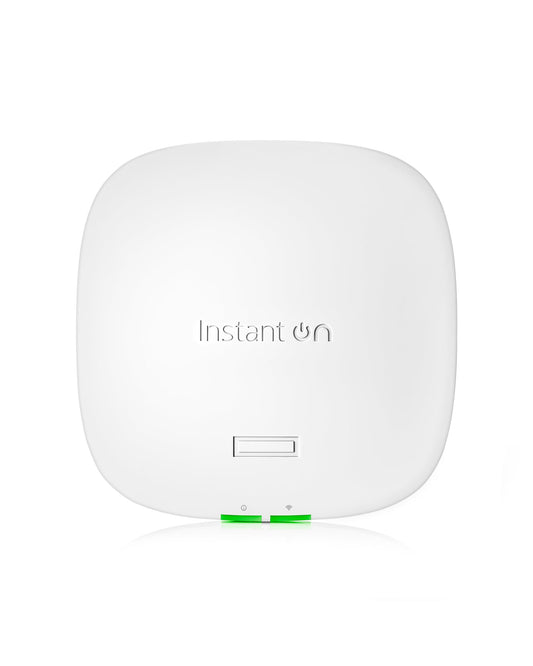 HPE Networking Instant On Access Point AP32 2x2 WiFi 6E Indoor Wireless Access Point | Secure, Tri-Band, Future Ready | Power Source Not Included | US
