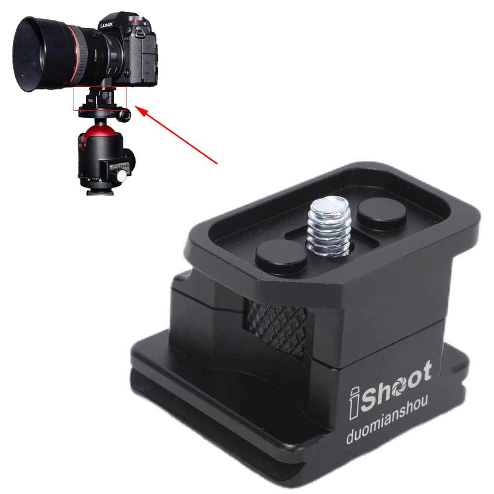 iShoot Metal Lens Collar Replacement Foot Tripod Mount Ring Base Compatible with Sigma MC-21 EF-L Mount Converter Lens Adapter, Lens Support Bracket