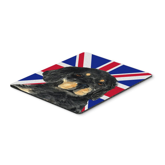 Caroline's Treasures SS4957MP Gordon Setter with English Union Jack British Flag Mouse Pad, Hot Pad or Trivet for Home Office Gaming Working Computers