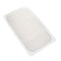 Popular Bath 29.5 in. W x 17.25 in. L Loofa Bath Carpet 6 Suction Cups in White