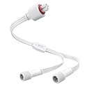 Y-Connector Splitter for Govee Permanent Outdoor Lights,Waterproof Extension Cord Compatible with Govee 3Pin and Y-Shaped Extension Cord