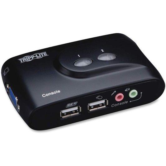 Tripp Lite Compact USB Kvm Switch with Audio and Cable, 2 Ports