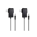 NOYITO 3V 1A Power Adapter AC110V 100-240V to DC 3.0V 1000mA 3.0W Power Supply Black Cable Length 4.5ft (Pack of 2)
